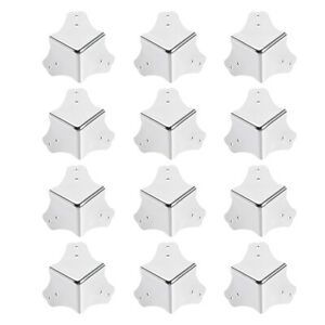 Metal Box Corner Protectors Wooden Box Edge Guard Protector 44 x 44 x 44mm 12pcs