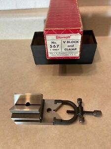 VINTAGE LS STARRETT 567 TOOLMAKERS V BLOCK, With Clamp