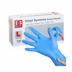 Disposable Vinyl Exam Gloves, 100 Count - 4 Mil-Thick -Latex Free Powder Free...