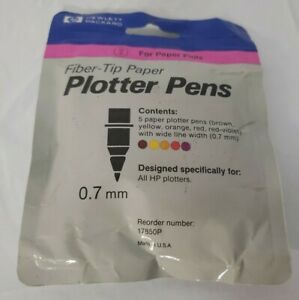 HP Fiber-Tip Paper Plotter Pens 17850P 0.7mm - Multi Color