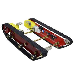 Smart Robot Tank Car Alloy Vehicle Chassis with Motor Tracked Crawler for    DIY