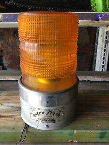 Lightly used ASTRO FLASH AMBER LL800, 12 V-DC. Caution Warning Strobe Beacon