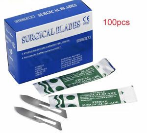 100pcs/box Scalpel Blades For Dental medical Stainless Steel Surgical Blade Heat