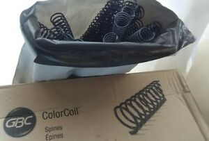 *16mm Coil Spiral Binding 12&#034; LONG Black Plastic 25 Count FREE SHIP IN BAG .629&#034;