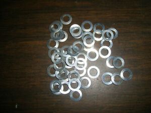 1/4&#034; flat  washers, zinc plated steel, .020&#034; thick, 100 pieces