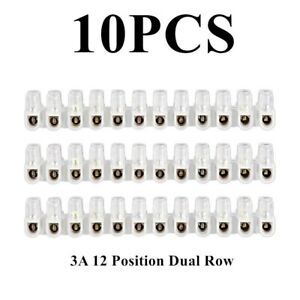3A Wire Connector Terminal Double Row 10pcs Set High Pressure Resistance
