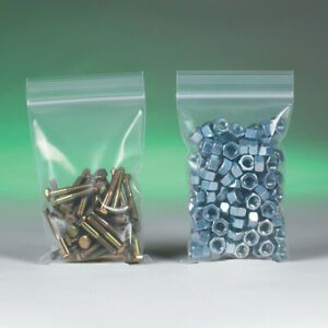Resealable Poly Bag 14 x 16&#034;, 500 Pack 6 Mil Clear Reclosable Plastic Baggies