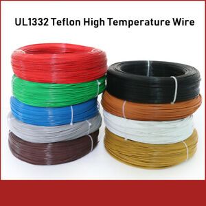 Silicone Wire UL1332-12AWG Teflon High Temperature Wire PTFE Cable Wire 1 Metre