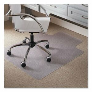ES Robbins EverLife Cleated Lip Chair Mat, Vinyl, 45&#034; x 53&#034;, Clear (ESR120123)