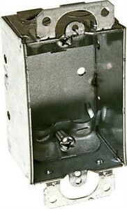 Raco 410 Galvanized Steel Gray 7.5 cu. in. Capacity 1-Gang Switch Box 3 x 2 in.