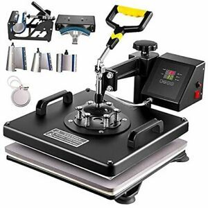 Heat Press Machine 15&#034;x15&#034; 8 in 1 Combo Digital Multifunctional Sublimation
