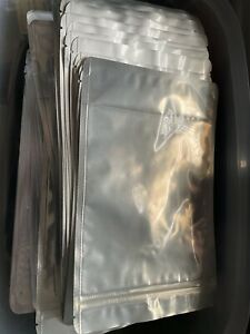 Mylar Barrier Bags Heat Seal Tear Notch Food Pack Pouches Clear Front 580 Bags