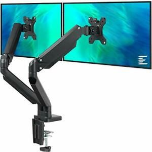 EleTab Dual Monitor Mount Stand - Height Adjustable Monitor Arm Stand Fully A...