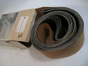 10x LOT 60 GRIT 3M DUO GLASS COATED ABRASIVE 4X106&#034; SANDER SANDING BELTS NOS