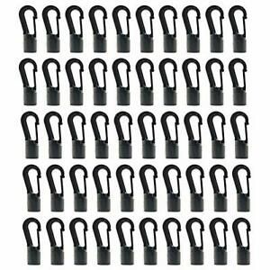 50 PCS 5/16 Inch Kayak Bungee Hooks Shock Cord End Hook for 8MM Bungee Cord