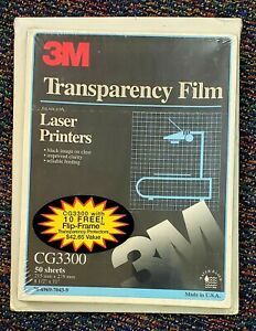 3M CG3300 Transparency Film For Laser Printers &amp; Transparency Protectors
