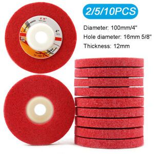 4 inch Nylon Fiber Polishing Buffing Wheel Pad Abrasive Sanding Disc 5/8&#034; Hole