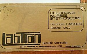 Labtron Scientific Colorama Nurses Stethoscope Radiant Gold LAB 330