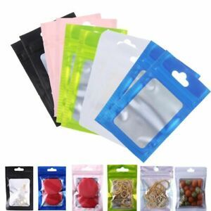 Aluminum Foil Waterproof Matte Zipper Packaging Bag Reclosable Pouches Storage