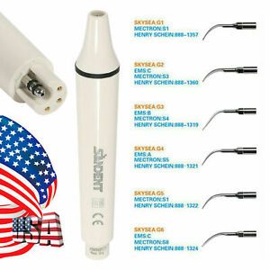 Dental Ultrasonic Piezo Scaler Handpiece / Scaling Tips Fit EMS Cavitron FDAK
