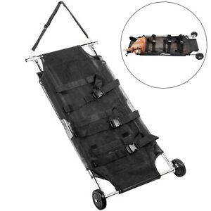 Animal Stretcher Dog Transport Stretcher 48x27inch Stainless Steel Pet Trolley