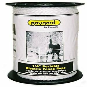 Baygard Electric Fence 1/4-Inch White Rope 656 Feet Model 795