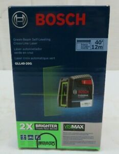 Bosch GLL40-20G Green-Beam Self-Leveling Cross-Line Laser 40&#039; Range