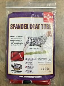 Weaver Livestock Spandex Goat Tube - Medium Red Geo Print