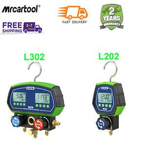 HVAC Refrigeration Digital Manifold Gauge Vacuum Pressure Temp Leak Tester Tool