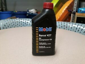 Mobil Rarus 427 Air Compressor Oil- Quart Size PAIR OF TWO NEW