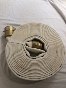 Single Jacket Polyester Rubber Lined 2-1/2” X 50ft Fire Hose, NH-S Both Ends