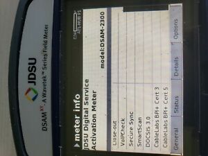 JDSU DSAM-2300 Digital Cable Test Activation Meter: See Loaded Options in Photos
