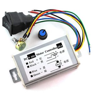 1pc DC Motor Speed Controller 9-60V Forward/Reverse High Power PWM Switch 12V