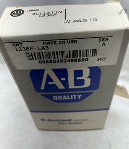 NEW ALLEN BRADLEY 1336F-LA3 ANALOG I/O 1336 PLUS II VFD DRIVE DUAL OUT 18605