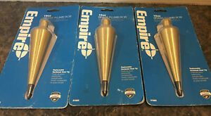 EMPIRE 916BR Brass Plumb Bob,w/Steel Tip,16 oz. G4875346. Set Of 3