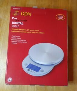CDN SD1104-S 6&#034; Stainless Steel Digital ProAccurate Scale