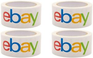 Official Ebay Branded BOPP Packaging Tape - Shipping Supplies (4 Rolls)