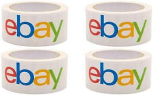 Official Ebay Branded BOPP Packaging Tape - Shipping Supplies (4 Rolls)