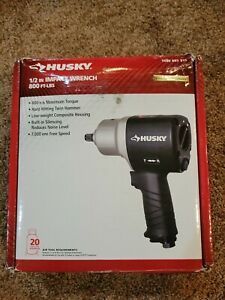 Husky H4480 Air-Powered Impact Wrench 1/2&#034; 800Ft-lb Jumbo Hammer 1003 097315