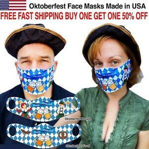 Oktoberfest Octoberfest Face Masks Reusable Washable Cloth Comfortable