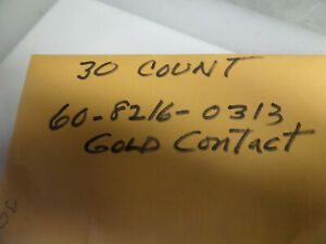 gold  flashed EICO  contact  pins qty 30  new pn 60-8216-0313