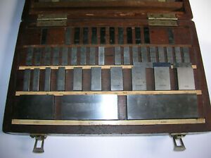 Vintage Webber Gage Block Set 43-pcs