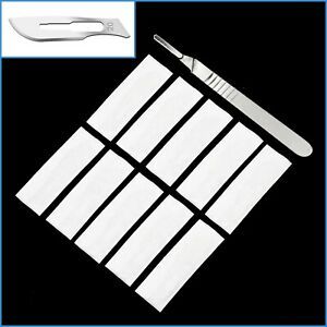10pcs No.20 Sealed Scalpel Blades With Handle 4 Surgical 20# Craft DIY Precision