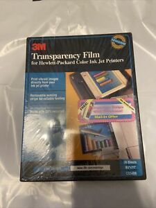 3M CG3460 Transparency Film HP Color Ink Jet Printers 8 1/2 x 11 New Sealed