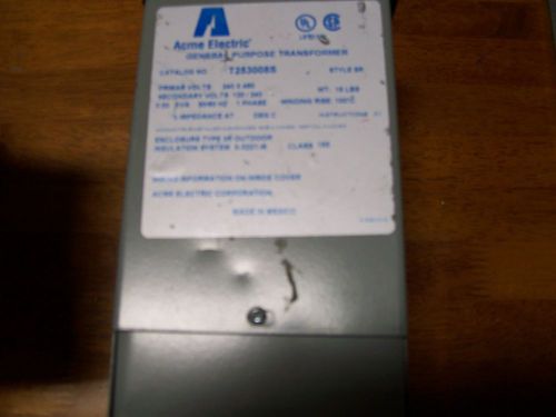 Acme electric general purpose transformer cat#t253008s 3r type for sale