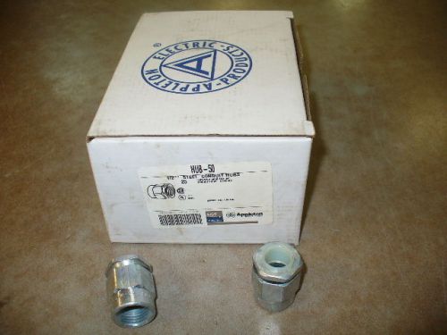 1/2&#034; steel conduit hubs appleton # hub-50. box of 25 for sale