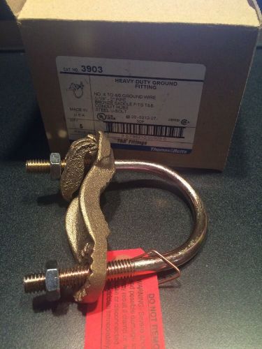 (10) t&amp;b 3903 heavy duty ground clamp #4-4/0 for sale