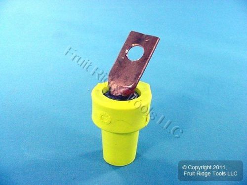 New leviton 16f21-y yellow 16 series cam female terminal angle style 400a bagged for sale