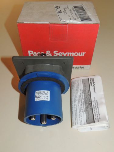 PASS AND SEYMOUR PS360B6-5 60A 2P 3WIRE 250 VAC PIN  AND SLEEVE