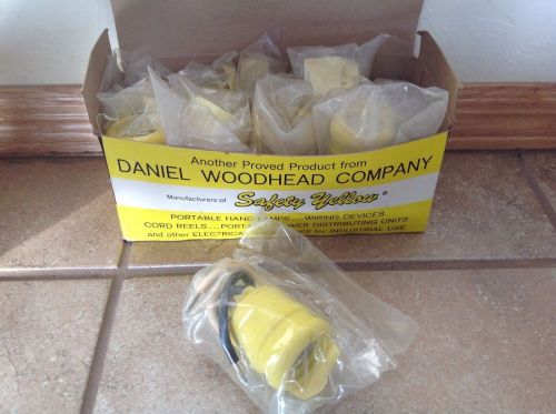Lot of Ten Daniel Woodhead Safety Yellow Watertite Sockets EDP 61650
